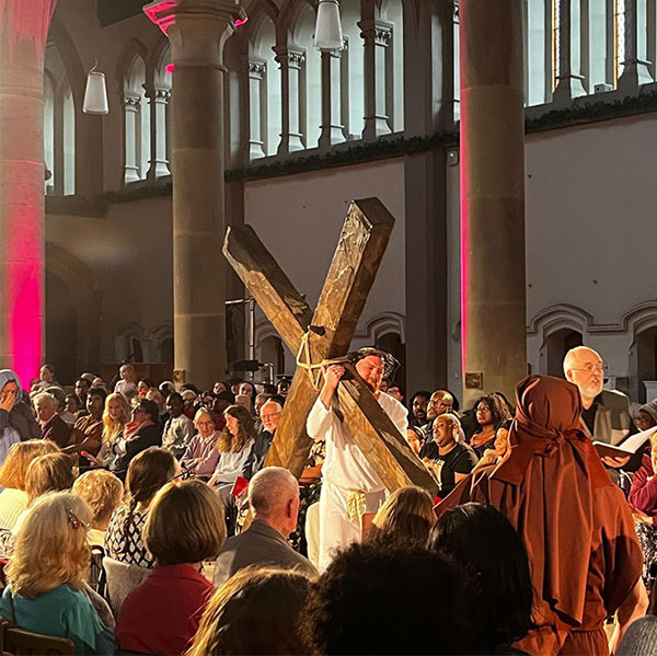 Come to our Community Passion Play on Good Friday at Gorton Monastery, Mancgester